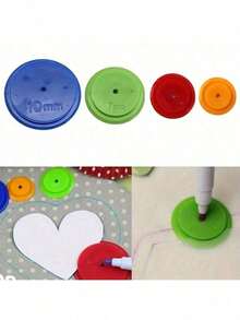 4/8/12/24pcs Sewing Tracing Wheel Set, Multi-Size 3mm/5mm/7mm/10mm Plastic Seam Marking Tools, Tailoring Pattern Tracing Wheels, Suitable For Quilting Fabric Pattern Transfer - Multicolor - View 5