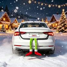 FIFA Hiasan Gantung Kaki Mobil Peri Grinch Baru untuk Pohon Natal, Dekorasi Suasana Liburan Mobil - A - View 5