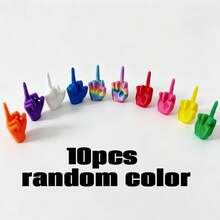 20pcs Innovative Hot-Selling Mini Middle Fingers Funny Plastic FU Party Toys Exquisite Miniature Model Decor Christmas Easter Holiday Decoration - Multicolor - View 15