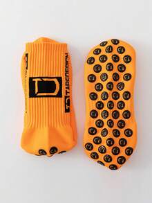 1 Pair Kids Non-Slip Dotted Sports Socks Mid-Calf Football Socks Suitable For 9-15 Years Old Children Outdoor Sports - Multicolor - View 8