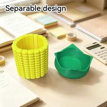 A Creative, Retractable Corn-Shaped Pen Holder: Combining Stationery Storage With Desktop Decor, It Is Perfect For Student Stationery Collections, Offers Simple Stress-Relief Functionality, And Makes An Ideal Christmas Or New Year Gift. - Sets - View 5