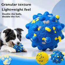 Nicbeybole 2 Packs ETPU Popcorn Dog Chew Ball, Durable Floating Toy For Aggressive Chewers, Small Medium Dogs - Multicolor - View 6