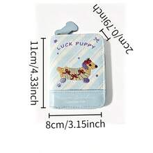 New Dachshund Accordion Card Holder, Dopamine Style Large Capacity Women's Wallet, Korean Minimalist Card Holder - Multicolor - View 7