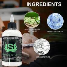 Tattoo Transfer Paste - Tattoo Transfer Cream - Tattoo Template Transfer Gel Solution, Professional Tattoo Template Gel, Template Magic Cream, Suitable For Transfer Paper Machine Templates, Clear And Long-Lasting - Multicolor - View 4