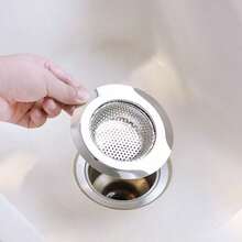 2 Packs Stainless Steel Kitchen Sink Strainer, Large Wide Rim 4.5 Inch Diameter Kitchen Sink Drain Strainer - A - View 2