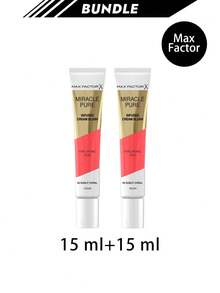 Max Factor [حزمة] كريم أحمر خدود ميراكل بيور 02 مرجاني مشمس 15 مل * 2 - 02 المرجان المشمس - مشاهدة 1