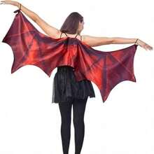 1 buah Sayap Tanduk Naga Wanita Dewasa Warna Hijau Ungu untuk Cosplay, Cocok untuk Semua Jenis Festival dan Halloween - MultiWarna - View 5