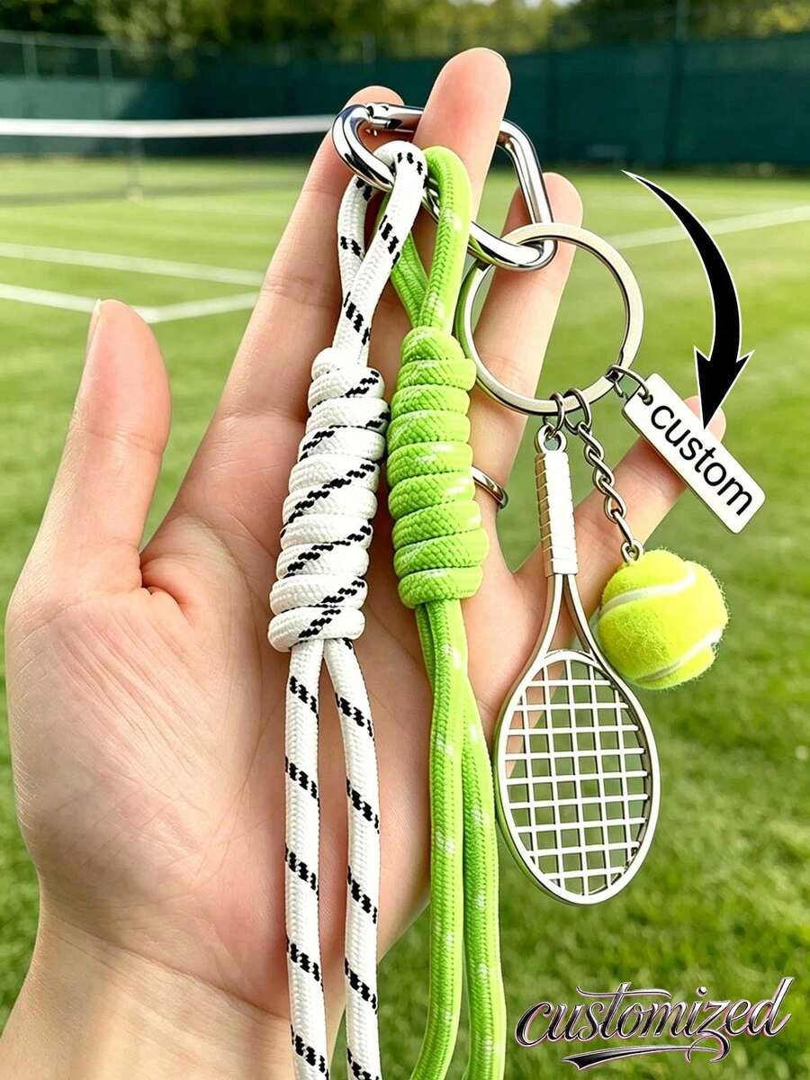 Gantungan Kunci Kustom, Gantungan Kunci Tenis, Bola Basket, Sepak Bola, Rugby, Dicetak dengan Pola Bola Olahraga, Menggunakan Teknik Ukiran Personal dan Ukiran Laser, Gaya Modis, Gantungan Kunci Bulat Bertema Olahraga, Hadiah Liburan Ideal, Juga Hadiah Hari Ayah Eksklusif, Cocok untuk Teman, Kekasih, Penggemar Olahraga sebagai Aksesori, Desain Unik.