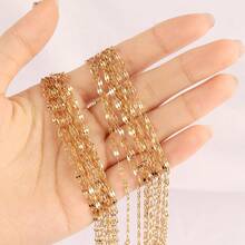 10pcs Stainless Steel Lip Chain Necklaces Findings Gold Silver Color Link Chains Choker For DIY Jewelry Necklace Making Accessories - DIY Necklace - View 6