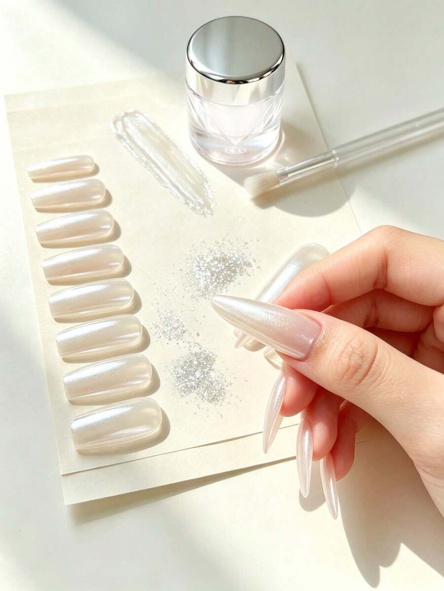 Mirror Effect Aurora Nail Powder, Shiny Nail Decoration, Suitable For Professionals And DIY Salon Use - Multicolor - View 1