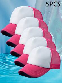 1pc Women's Dual-Color Mesh Breathable Baseball Cap - Multicolor - View 69