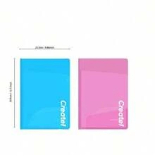 Plastic 2-Pocket A3 Portable File Folder, Multi-Function Document Pocket Folder, Letter Size - Multicolor - View 5