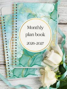 2pcs 2026-2027 24-Month Monthly Planner, 8.15x5.7in Spiral Calendar & Notes Organizer, Halloween Notebook, Office Decor And Accessories, Nurse Essentials, Bible Study Materials - A - View 11