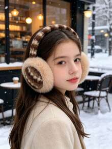 Winter Multi-Color Camouflage Warm Unisex Ear Muffs Girls Thermal Lined Cold-Proof Autumn Winter Plush Ear Muffs - Multicolor - View 4