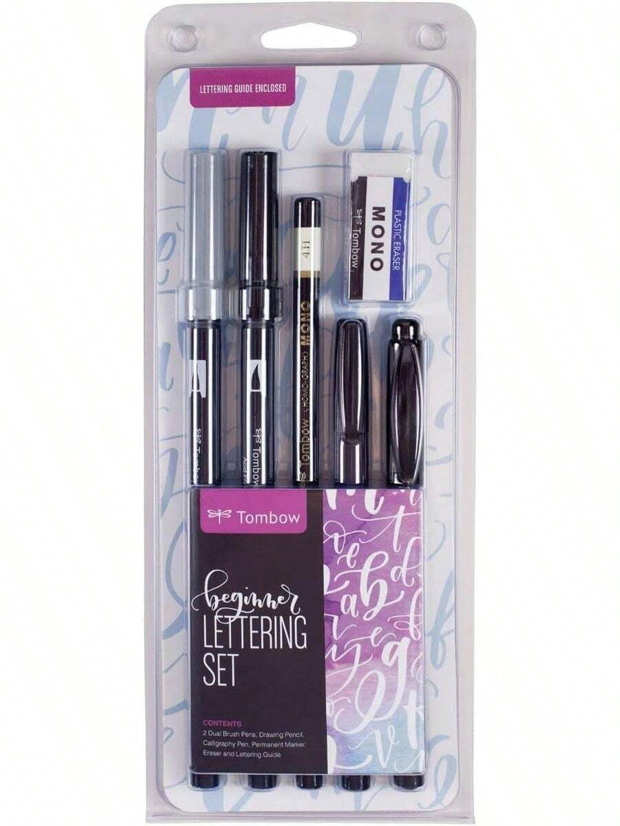 Tombow 56191 Advanced Lettering Set.Tools To Enhance Hand Lettering - Beginner Lettering Set - View 1