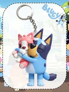 MASSDI Keychains, Personalized Bluey 2D Acrylic Keychain, Flat Cartoon Dog Character Charm, Thin Lightweight Build, Rust-Proof Metal Split Ring, Single Pack, Handbag Pendant, Backpack Decor, Celebration Ornament, Party Favor, Holiday Gift Accessory - Multicolor - View 12