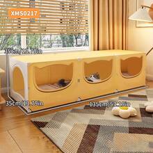 Large Semi-Enclosed Cat Bed, All-Season, Secure Design - Multicolor - View 6