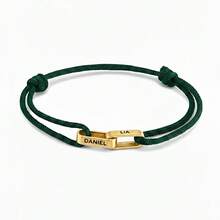 Personalized Couple Bracelet, Friendship Bracelet, Customizable With Two Names, Multiple Colors Available, Engraving Won't Fade, Unisex Adjustable Stretch Bracelet, Customizable Name And Date, Valentine's Day Gift, Christmas Gift - Multicolor - View 19