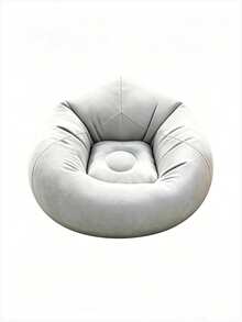 1pc Solid Color Soft Inflatable Bean Bag Sofa, Foldable Portable Comfortable Lounge Chair, Suitable For Adults And Family Use, Indoor And Outdoor Camping All Seasons - Multicolor - View 16