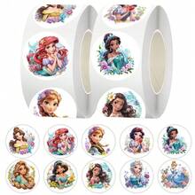 asmodee 500pcs Cute Cartoon Princess Decorative Stickers For Kids, Notebook, Planner, Laptop DIY - Multicolor - View 1