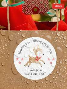 1/30/90/160pcs Customizable Pattern Round Stickers, Multi-Specification Customizable Graphic & Text Waterproof Oil-Resistant PVC Round Stickers, Suitable For Photo Album Decoration, Gift Envelope Sealing, Luggage Identification, Christmas Commemorative Gift Boxes, Ideal Gifts For Girlfriend, Boyfriend, Colleagues, Family, Best Friends, Suitable For Gatherings, Parties, Bachelor Parties, Various Events - Multicolor 2 - View 34