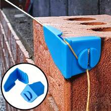 6pcs Construction Line Anchor Corner Brackets, Plastic Brick Line Fixing Tool Set, For Precise Brick And Block Alignment Masonry Line Guide - A - View 2