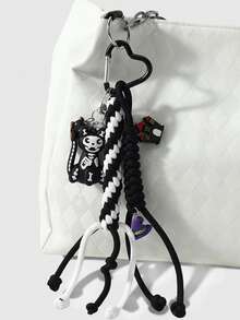 1pc Dark Style Halloween Skull Cat Puppy Ghost Pumpkin Keychain Bag Pendant - Multicolor - View 2