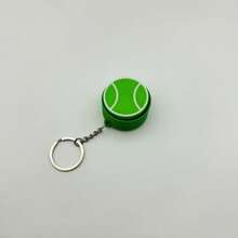 Teenager Sports Ball Fingertip Button Keychain, Crisp Clicking Sound Tactile Press Stress Relief Pendant, Tennis Basketball Football Rugby Mini Sports Charm, Portable Bag Accessory, Unique Teenager Birthday Graduation Holiday Party Gift - Multicolor - View 11