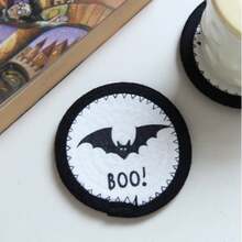 Miếng lót ly Halloween dệt, miếng lót cách nhiệt in họa tiết sáng tạo bằng vải, tấm lót bàn ăn cho tiệc lễ hội - Nhiều màu - Xem 14