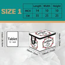1pc Thick Non-Woven Fabric Art Famous Painting Cat Collection Printed Double Handle Zipper Storage Box Large Capacity Multifunctional Home Storage Basket Suitable For Bedroom Dorm Bathroom Can Be Used As Laundry Bask - Multi-color - View 23