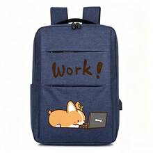 A Personalized Print Business Backpack, Suitable For Boys' Campus, Girls' Campus, Short Trips, Daily Commute And Work, Large Capacity Compartment Can Store Laptop And Various Learning Supplies. - Backpack - View 11