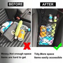 1pc Car Pet Barrier Net Universal Pet Isolation Mesh Car Seat Storage Bag Tear-Resistant Pet Mesh Divider Car Rear Seat Organizer Easy Installation Pet Fence Interior Partition Suitable For Sedan, SUV, Van Travel - A - View 9