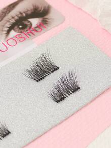 2 Magnetic False Eyelashes, Soft, Voluminous, 3D, Reusable, Suitable For Various Occasions - View 3