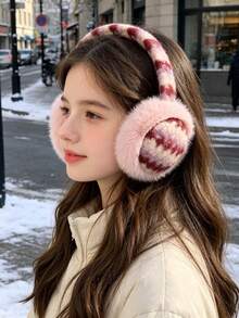 Winter Multi-Color Camouflage Warm Unisex Ear Muffs Girls Thermal Lined Cold-Proof Autumn Winter Plush Ear Muffs - Multicolor - View 3