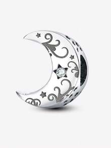 1pc Baby Stroller Paw Print Bluetooth Earphone Pendant, Suitable For Bracelet DIY, Women's Jewelry - Silver - View 12