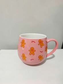 1pc Cute Ceramic Coffee Mug, European Style Fresh Ceramic Cup, Mug, Coffee Cup, Highly Attractive Afternoon Tea Cup, Coffee Cup, Juice Cup, Suitable For Home, Gathering, Party, Holiday Cup - Multicolor - View 9