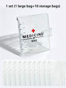 Visual Pill Storage Box Set, Daily Twice 7 Days Large Capacity Pill Organizer, 14 Colorful Compartments, Reusable Travel Medicine Storage Bag, Suitable For Small Daily Items, Ideal For Health-Conscious Users And Those Who Travel, Essential Medical Accessory, Back To School Season, Christmas, Student Must-Have - Multicolor - View 12
