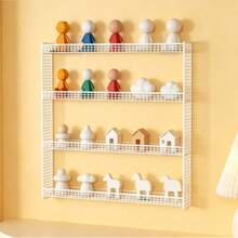 No-Drill Wall-Mounted Storage Rack, Iron Multi-Layer Wall Display Shelf For Figurines And Models, Wall Organizer - View 8