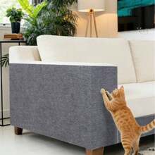 Cuttable DIY Self-Adhesive Cat Scratching Mat, Wear-Resistant Anti-Scratch Furniture Protector Pad, Easy To Install, For Sofa, Door, Table & Chair, Pet Holiday Gift - one-size - View 12