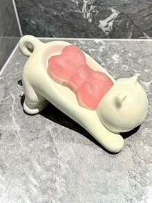 2/1pc Self-Draining Plastic Soap Dish Set, No-Drill Adhesive Wall-Mounted Soap Holder, Quick-Dry, Creative Design, Cute And Playful, Sturdy And Stable, Easy To Clean, High Aesthetic, Home Use, Fun Design, Suitable For Bathroom Sink, Bathtub And Shower, Quick-Drying Soap Tray With Storage, Kitchen Countertop And Washbasin Home Bathroom Accessory - Multiple Colors and Styles - View 8