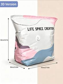 Heavy-Duty Thickened Vacuum Storage Bags, No Pump Required, Reusable Space-Saving Compression Bags, Suitable For Clothes, Bedding, Blankets, Down Jackets, Home Storage And Travel, Roll-Up Vacuum Compression Bags, Quick Compression, Convenient For Moving And Seasonal Storage - Multicolor - View 11