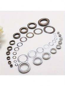 30pcs Metal Eyelet Set With Washers For Dress And Leather Repair, Eyelet Size 3.5-40mm - Multicolor - View 4