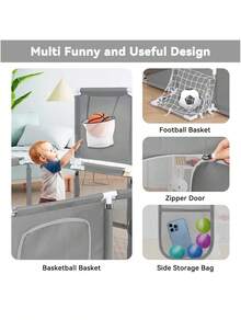 Baby Playards - Light Grey - View 3
