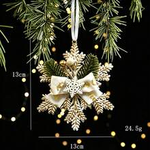 Best Selling Christmas Tree Hanging Ornaments White Gold Vintage Style Plastic Hanging Decor Snowflake Deer Christmas Tree Decoration - Multicolor - View 11
