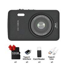 W&O Mini HD Digital Camera For Students, Photo & Video Recording, MP3 Music Player, Includes 32G Memory Card, Suitable For Recording Life And Travel VLOGs, Student Gift, Gift For Boyfriend/Girlfriend - View 14