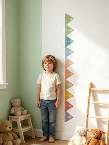 1 Pc Kids Rainbow Arrow Height Wall Decal, Vinyl Removable Growth Chart Sticker 60-150cm, Cute Nursery Room Decor, Height Chart, Baby Registry - Multicolor - View 4