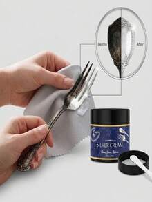 AMZ Silver Cleaning Paste Metal Brightening Scratch Polishing Multi-Purpose All-In-One Cleaning Paste - Multicolor - View 1