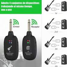 A8 Sistema Transmisor Y Receptor Inalambrico Guitarra Uhf - 1 - Ver 4