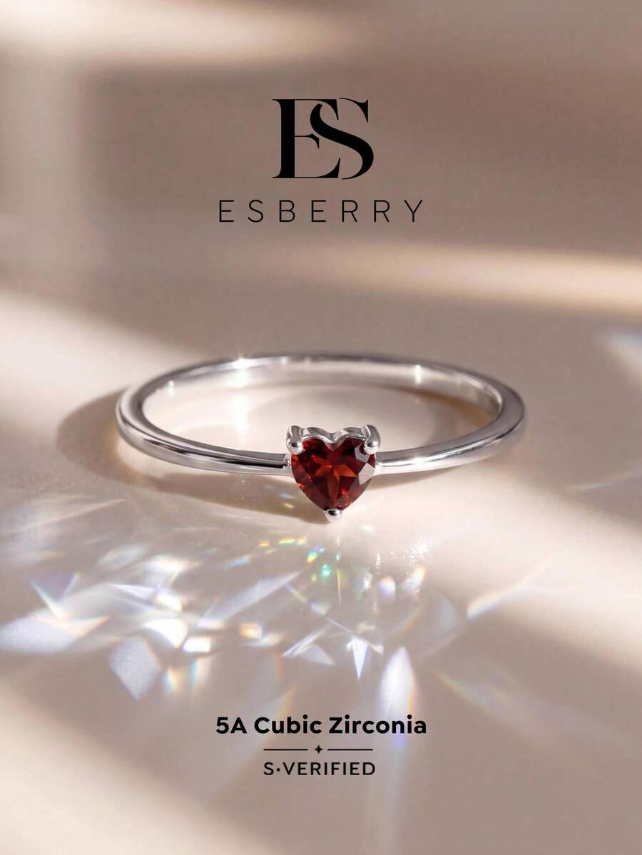 ESBERRY 1pc Emerald Ring, Women's Eternal Ring, Luxurious & Exquisite Jewelry Gift