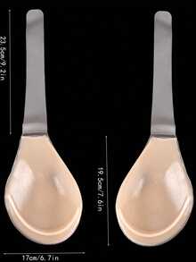 1 Pair Women's Silicone Adhesive Push-Up Bra, C/D/E/F/G Cup Sizes, Adjustable Length, Invisible Bra, Significant Lifting Effect, Noticeable Breast Lift, Strong Lifting Effect, Reusable, Suitable For Various Occasions, Evening Gowns, Holiday Outfits, Great Gift Choice, Halloween Women's Clothing, Christmas Women's Clothing - Apricot - View 12